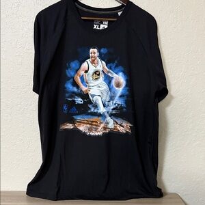 Adidas Black Basketball Graphic Tee